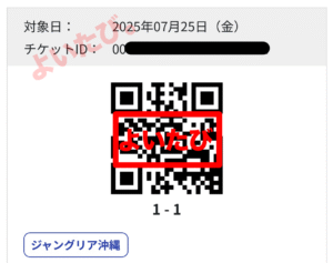 チケット画面