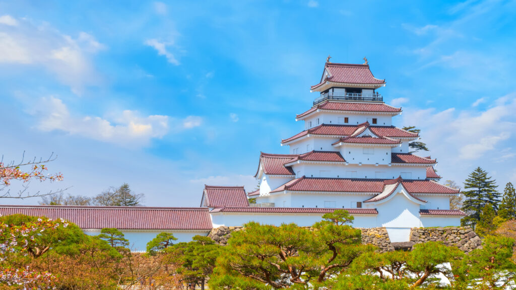 福島県の会津若松城