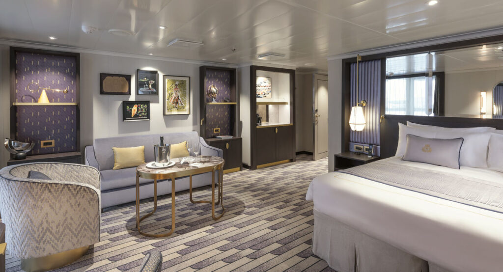 キュナード「クイーン・アン」のクイーンズ・グリルスイート